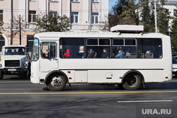 Город. Курган, автобус, общественный транспорт