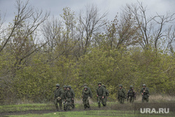 Мобилизованные резервисты на полигоне в Донецкой области. ДНР, армия, военные, солдаты, оружие, стрелки, военные сборы, пехота, полигон, резервисты, мобилизованные, пехотинцы