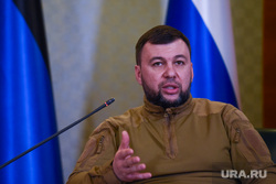 Совместная пресс-конференция Дениса Пушилина и Андрея Турчака. ДНР, Донецк, пушилин денис
