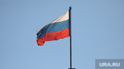 Здания. Москва, россия, рф, флаг россии