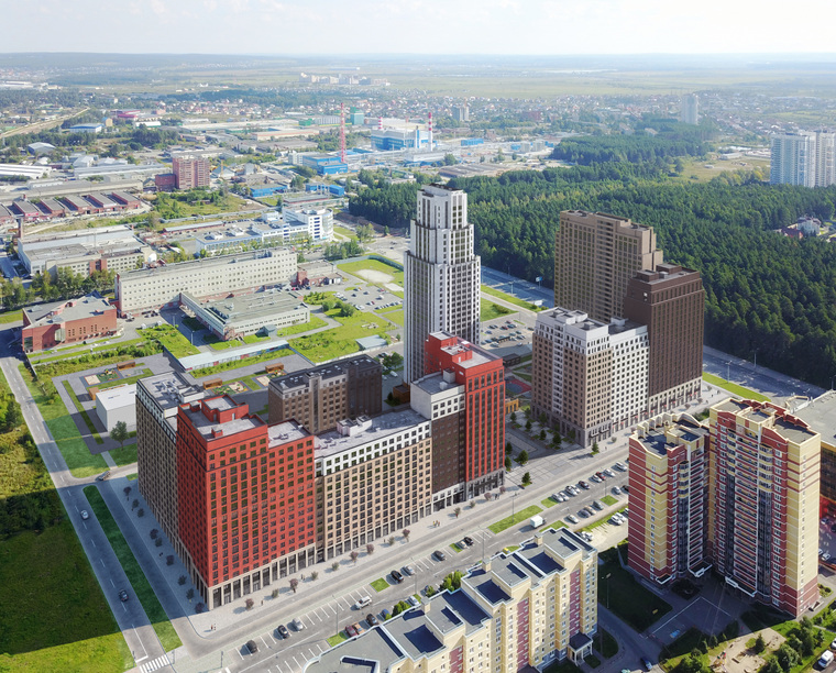 ЖК расположен в районе улицы Краснолесья