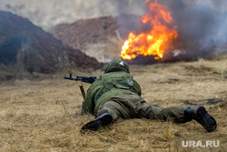 Боевое слаживание мобилизованных на Чебаркульском полигоне ЦВО. Челябинская область, учения, армия, военные, солдаты, оружие, вооружение, война, бойцы, боевые действия, полигон, сво, боевое слаживание