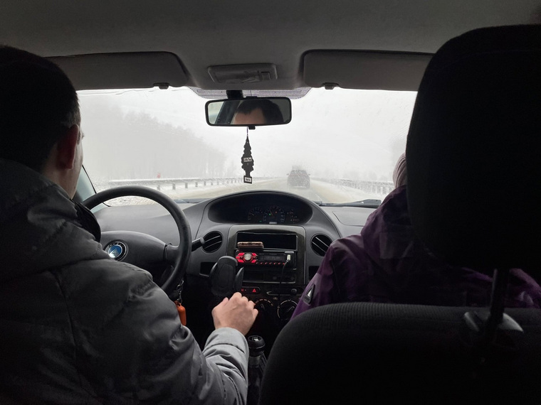 На челябинском отрезке трассы М5 снег и каша