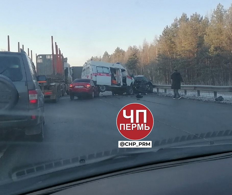 Авария произошла на объездной дороге Краснокамска