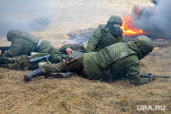 Боевое слаживание мобилизованных на Чебаркульском полигоне ЦВО. Челябинская область, учения, армия, военные, солдаты, оружие, вооружение, война, бойцы, боевые действия, полигон, сво, боевое слаживание