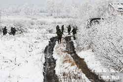 Подготовка и быт мобилизованных в учебном центре Еланский. Свердловская область, военные, зимняя дорога, зимняя война