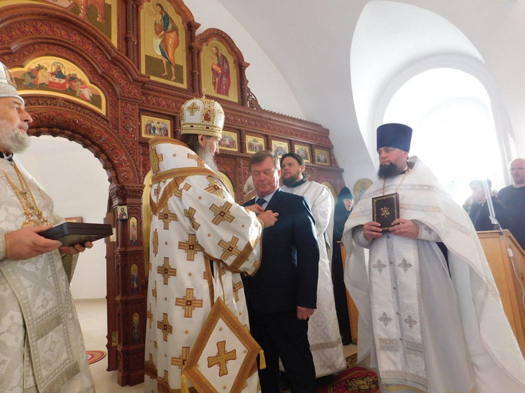 Депутата Курганской областной думы наградили орденом Русской православной церкви преподобного Сергия Радонежского