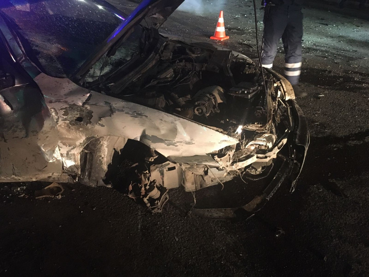 Автомобиль «Тойота» серьезно пострадал