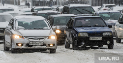 Снегопад, зима. Челябинск, снег, пробка, снегопад, транспорт, зима, затор, автомобиль, автотранспорт, дорога, затрудненное движение