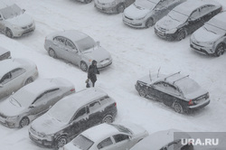 Снегопад. Челябинск, зима, машины в снегу, снегопад, буран, метель, климат, погода