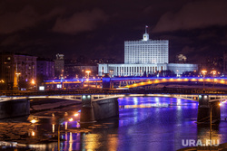 Москва, разное., белый дом, вечерний город, здание правительства рф, мосты, город москва, москва-река
