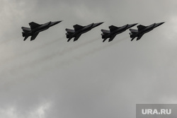 Репетиция воздушной части парада. Москва, военные, самолет, воздушный парад, пилотажная группа, воздушное звено