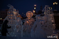 Процесс создания ледяных скульптур фестиваля Вифлиемская звезда. Екатеринбург , ледяные скульптуры