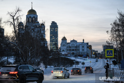 Морозы в Екатеринбурге , бц высоцкий, храм на крови, улица царская, город екатеринбург