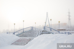 Февральские морозы. Сургут, зима, мост через сайму, мороз, холод