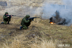 Боевое слаживание мобилизованных на Чебаркульском полигоне ЦВО. Челябинская область, учения, армия, военные, солдаты, оружие, вооружение, война, бойцы, боевые действия, полигон, сво, боевое слаживание