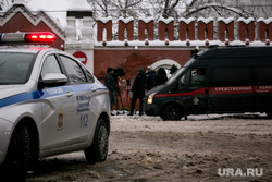 Взрыв в православной гимназии им. прп. Варлаама Серпуховского в Введенском Владычнем женском монастыре г. Серпухов. Москва, следственный комитет, мигалка, сирена, полиция, полицейский автомобиль, ск, полицейское оцепление, машина, автомобиль полиции, введенский владычный монастырь
