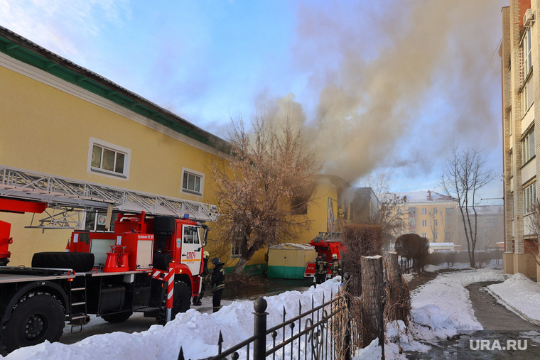 Дым от возгорания было видно от центральной площади имени Ленина