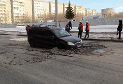 Водитель не видел дорогу, так как было туманно