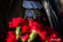 Митинг посвященный Дню памяти воинов, погибших при исполнении служебного долга в Республике Афганистан. Сургут, орден, награда, медаль за боевые заслуги