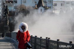 Виды Екатеринбурга, зима, теплая одежда, холод, холодная погода