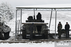 Подготовка и быт мобилизованных в учебном центре Еланский. Свердловская область, бмп, бронетехника, боевая машина пехоты, полигон еланский