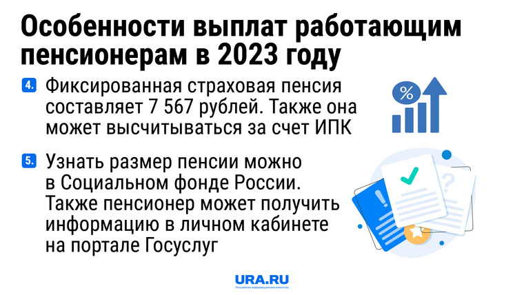 Выплаты рабочим пенсионерам в 2023 году: размер