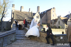 European Union countries.  , newlyweds, old town, europe, belgium, bruges, european wedding
