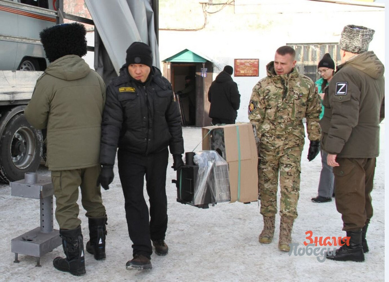Отправка гуманитарного груза казаками станицы «Сухоложская»