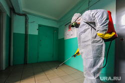 Дезинфекция от коронавируса. Челябинск, подъезд дома, лестничная клетка, дезинфекция, сиз, средства защиты