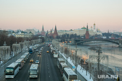 Views of the Kremlin from the Patriarchal bridge.  Moscow, moscow city, kremlin, prechistenskaya embankment