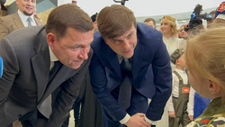 Министр Сергей Кравцов с губернатором Евгением Куйвашевым на фестивале «Билет в будущее»