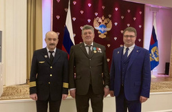 Слева направо: Владимир Шевчук, Владимир Вебер и Игорь Поддубный