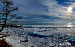 Озеро Байкал., зима, озеро, лед, байкал