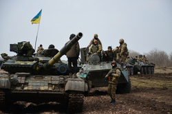 Вооруженные силы Украины. stock, колонна, танк, всу, украинские военные,  stock