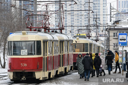 Виды Екатеринбурга, общественный транспорт, трамвай, татра т3