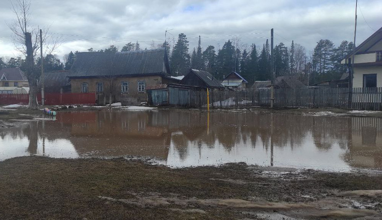 Талая вода в Черемушках затопила несколько домовладений