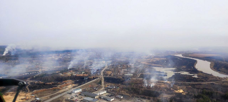 Сосьва после локализации крупного пожара — 26 апреля 2023 года