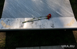 65 лет ТВВИКУ. Тюмень, гвоздики, цветы на монументе, мемориал
