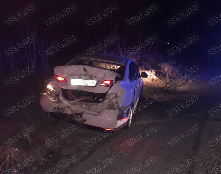 … и разбила чужой автомобиль