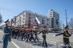 Парад в День Победы и шествие "Бессмертный полк". Пермь, суворовцы, парад 9 мая
