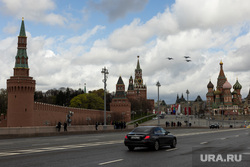 Репетиция воздушной части парада. Москва, самолет, московский кремль, воздушный парад