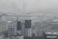 Смог над Екатеринбургом , смог в городе, смог над городом, проспект ленина