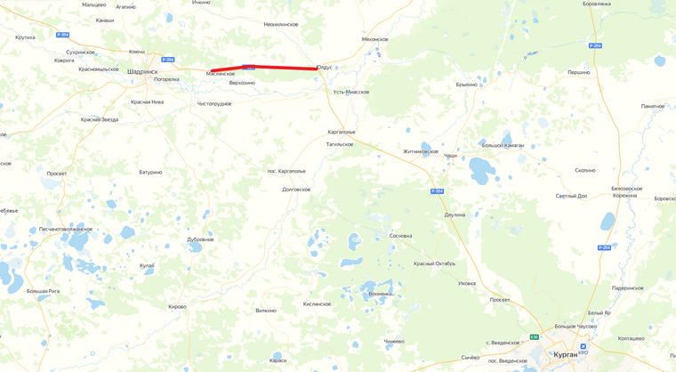 Участок дороги Екатеринбург — Курган временно перекрыли