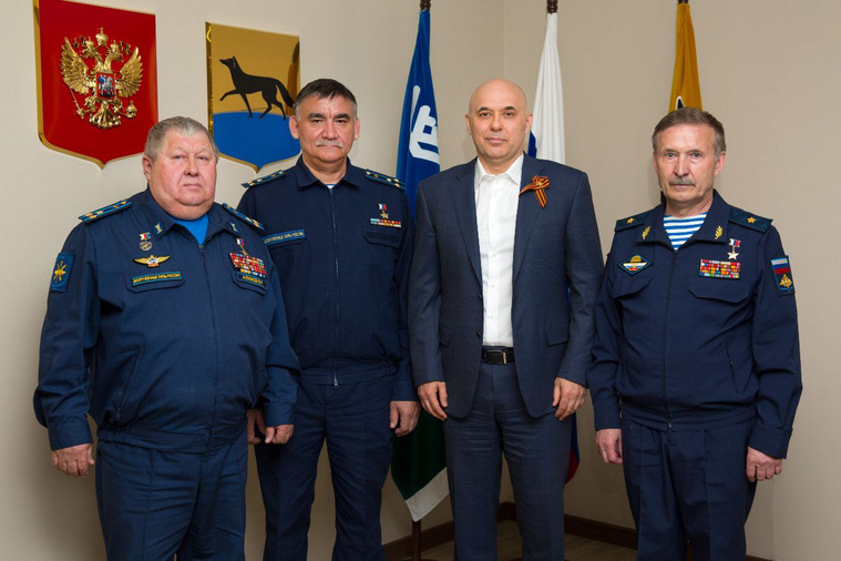 Владимир Алимов, Сергей Тулин и Рафик Исханов на встрече с главой Сургута