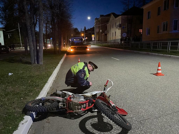 ДТП с участием мотоцикла в городе Кушва