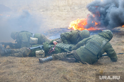 Боевое слаживание мобилизованных на Чебаркульском полигоне ЦВО. Челябинская область, учения, армия, военные, солдаты, оружие, вооружение, война, бойцы, боевые действия, полигон, сво, боевое слаживание