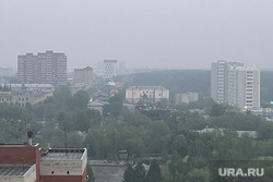 Вечерний дым. Челябинск, дым, недвижимость, воздух, смог, атмосфера, город, дом, жилье, новостройка