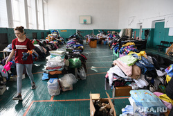 ПГТ Сосьва после пожара, последствия пожара в исправительной колонии. Свердловская область, гуманитарная помощь, вещи для беженцев, вещи для погорельцев