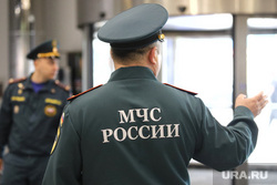 Проф визит в ТРЦ «ГиперСити». Курган , мчс, проверка, сотрудники мчс, инспекция, пожарная безопасность